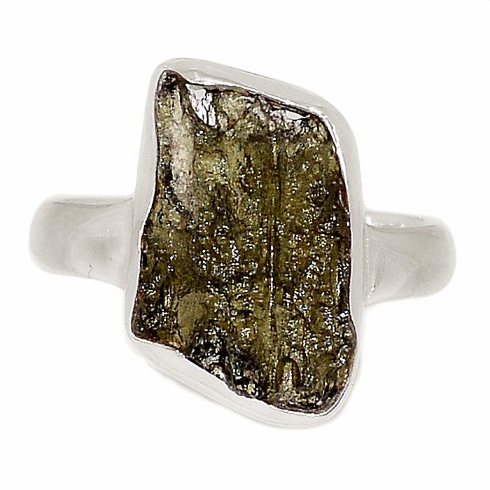 Vltavín prsten stříbro Ag 925 R398 - 53 mm (US 6