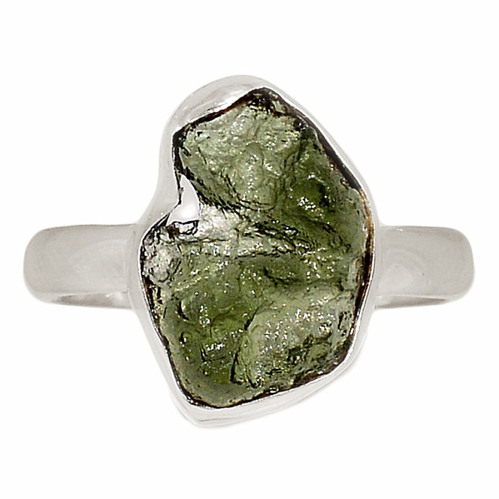 Vltavín prsten stříbro Ag 925 R403 - 57 mm (US 8)