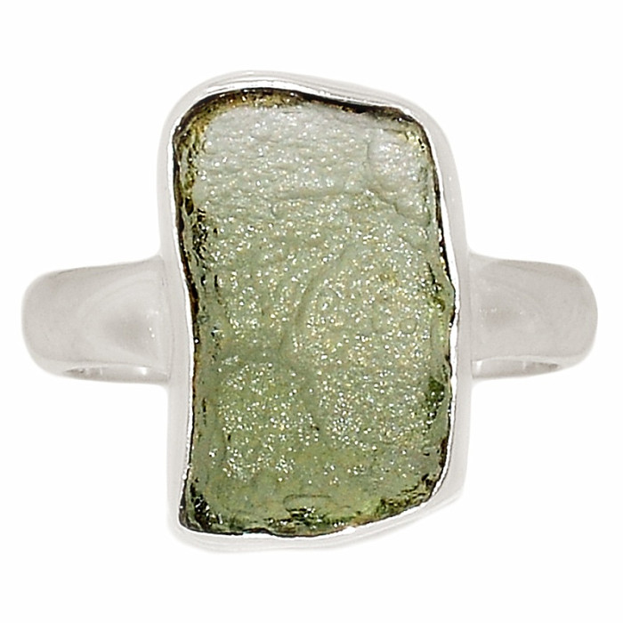 Vltavín prsten stříbro Ag 925 R426 - 51 mm (US 5