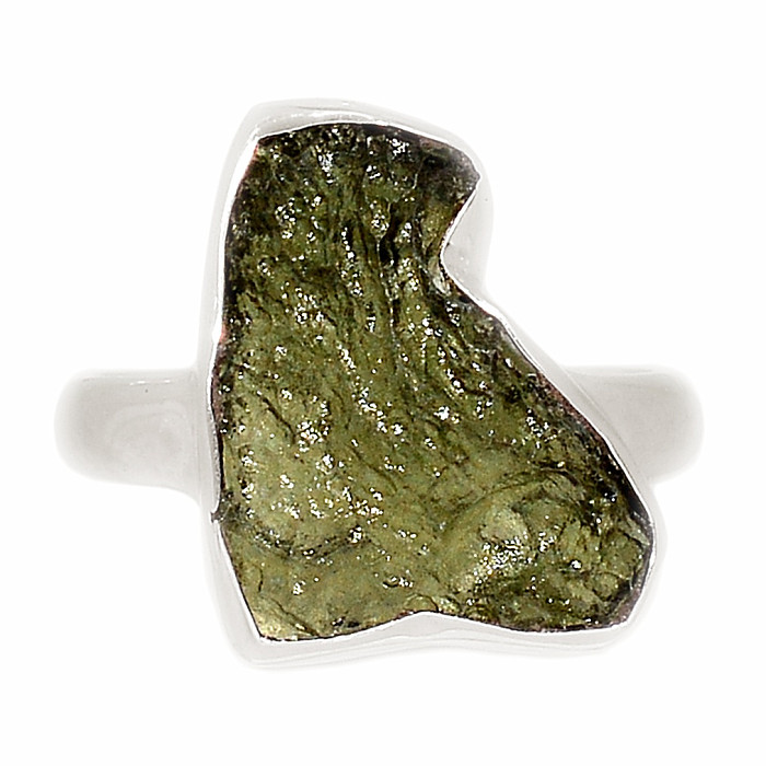 Vltavín prsten stříbro Ag 925 R428 - 54 mm (US 7)