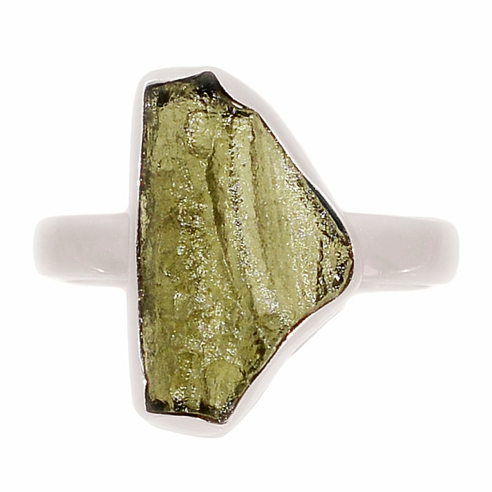 Vltavín prsten stříbro Ag 925 R521 - 59 mm (US 9)