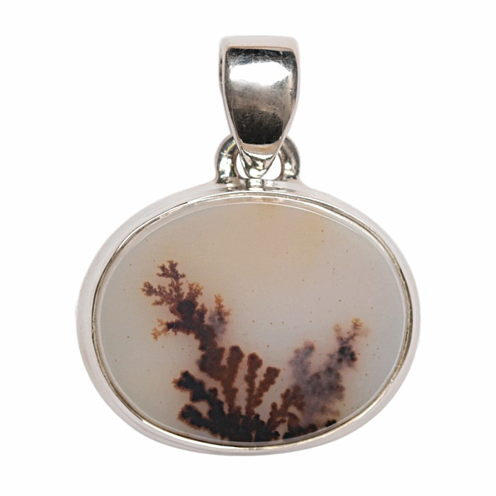 Achát dendritický přívěsek stříbro Ag 925 P3010 - 1