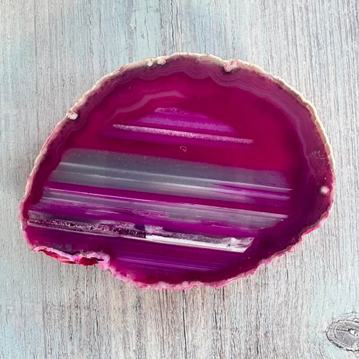 Achát leštěný plátek 31 - cca 10 x 7 cm