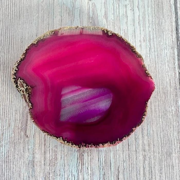 Achát leštěný plátek 36 - cca 10