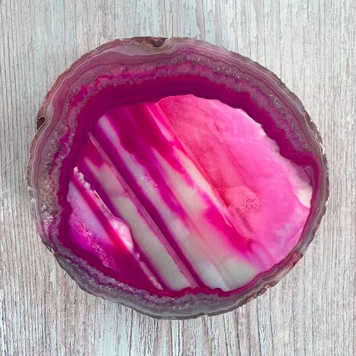 Achát leštěný plátek 37 - cca 10