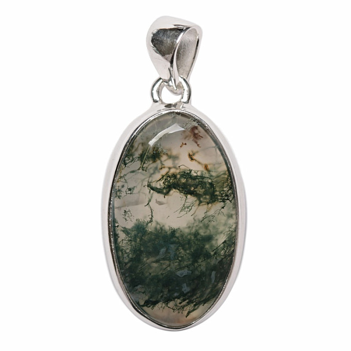 Achát mechový přívěsek stříbro Ag 925 P15 - 2