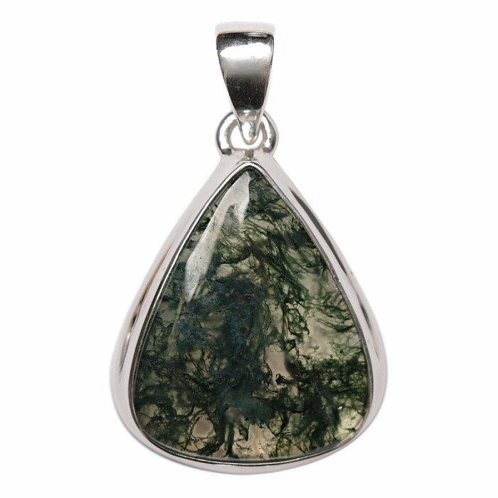 Achát mechový přívěsek stříbro Ag 925 P9 - 2