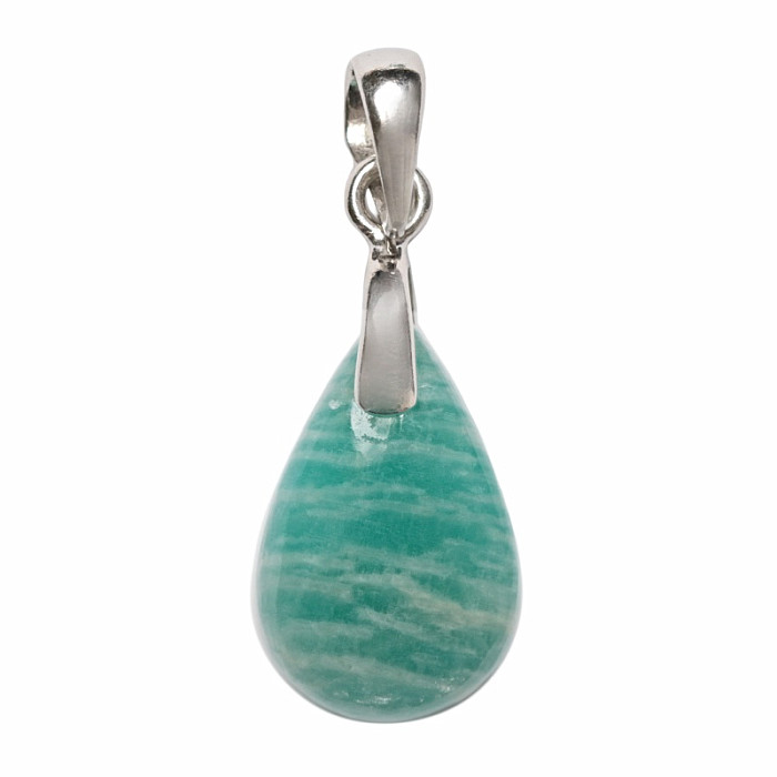 Amazonit přívěsek stříbro Ag 925 č. 12 - 2 cm