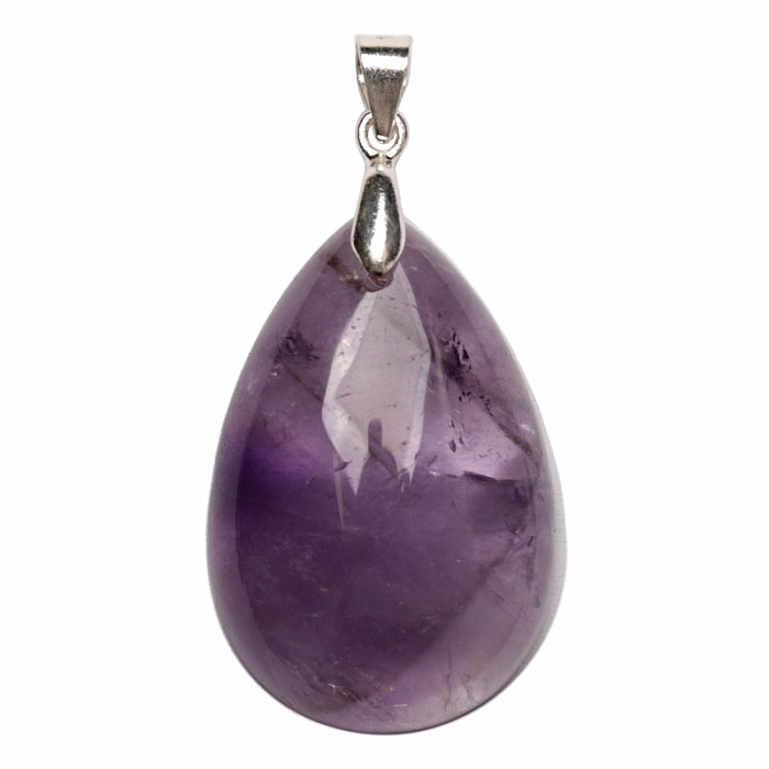 Ametyst přívěsek stříbro Ag 925 č. 11 - 3 cm