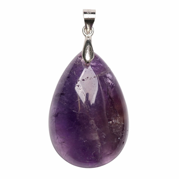 Ametyst přívěsek stříbro Ag 925 č. 12 - 3 cm