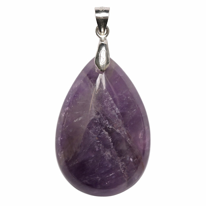 Ametyst přívěsek stříbro Ag 925 č. 14 - 3 cm