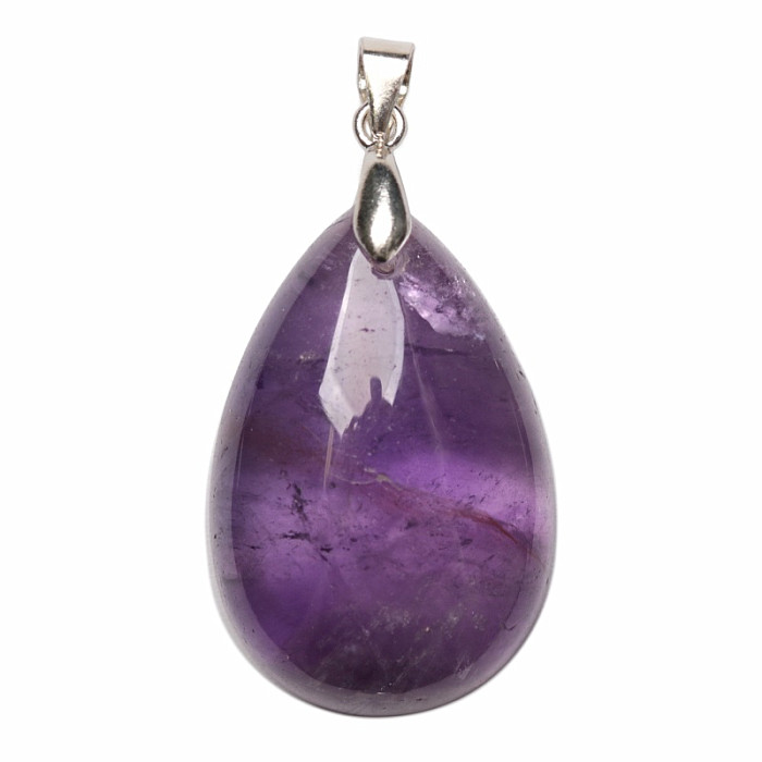 Ametyst přívěsek stříbro Ag 925 č. 15 - 3 cm