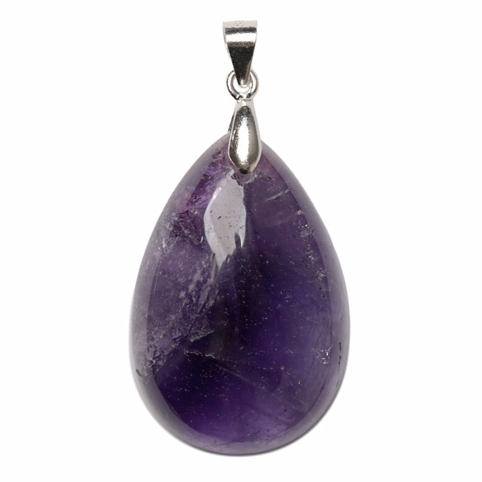 Ametyst přívěsek stříbro Ag 925 č. 22 - 3 cm