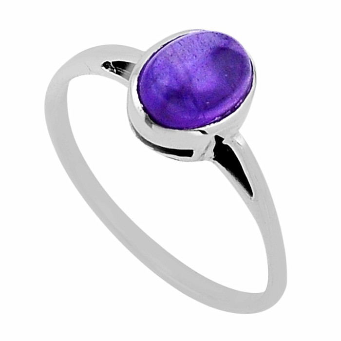 Ametyst prsten stříbro Ag 925 53974 - 60 mm (US 9