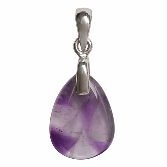 Ametyst trapiche přívěsek stříbro Ag 925 č. 2 - 2 cm