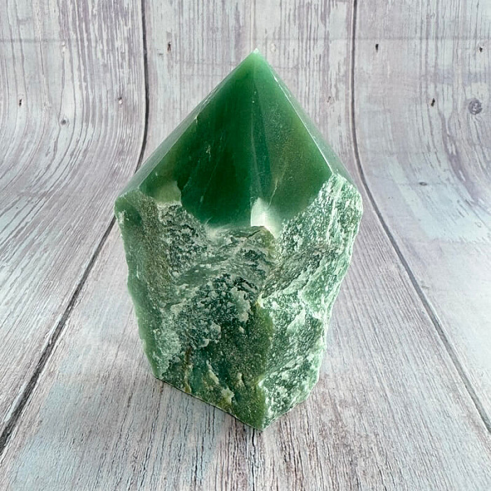 Avanturín zelený špice Brazílie 14 - cca 7