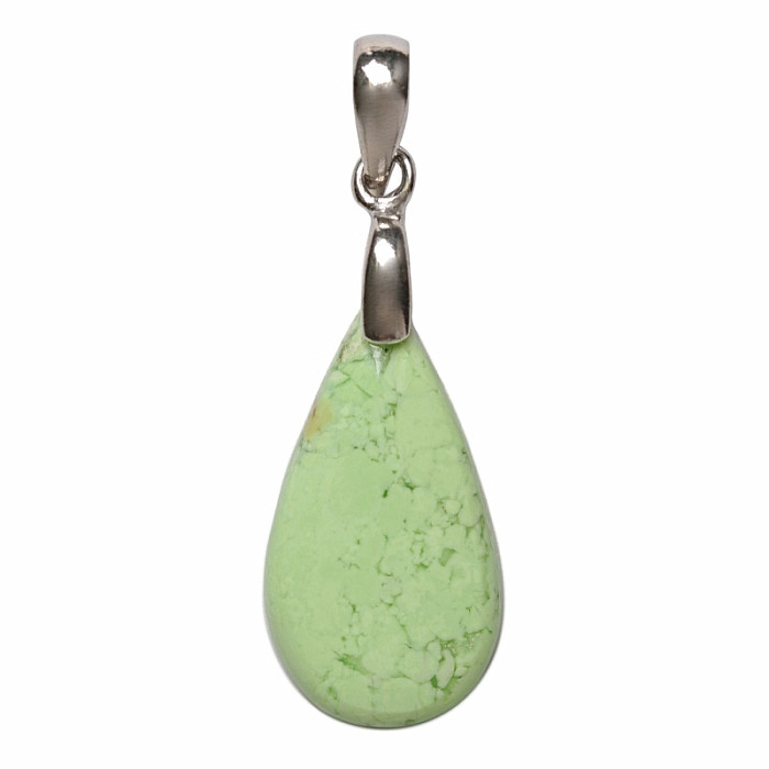 Chryzopras Lemon přívěsek stříbro Ag 925 č. 8 - 2