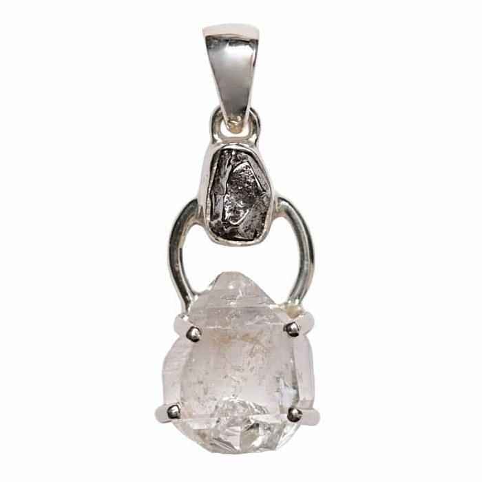 Designový přívěsek Herkimer diamant stříbro Ag 925 P327 - 2