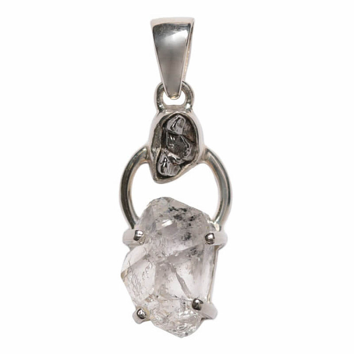 Designový přívěsek Herkimer diamant stříbro Ag 925 P337 - 2