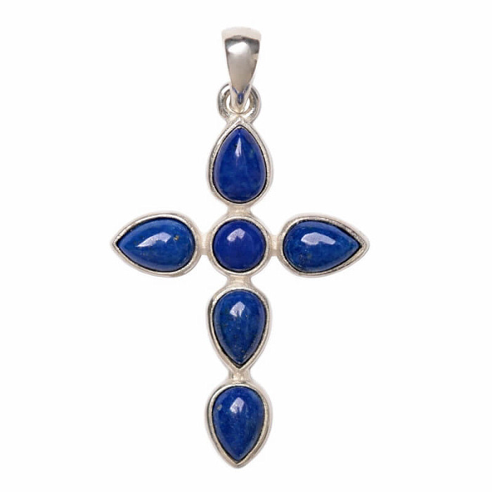 Designový přívěsek Lapis Lazuli stříbro Ag 925 P361 - 2