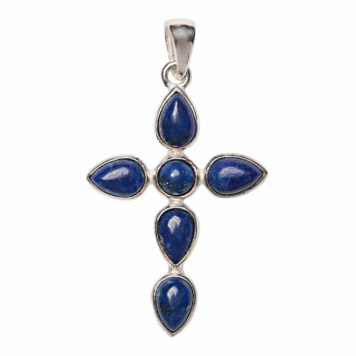 Designový přívěsek Lapis Lazuli stříbro Ag 925 P364 - 2