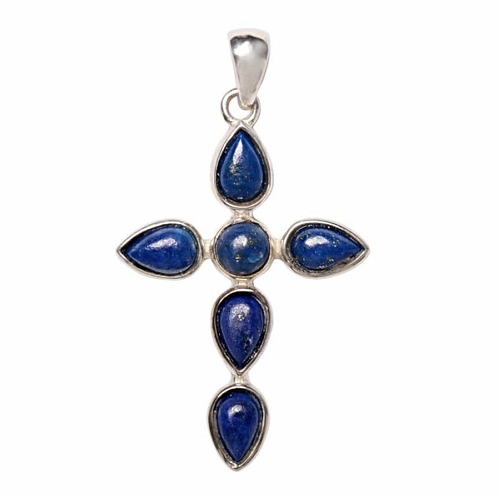 Designový přívěsek Lapis Lazuli stříbro Ag 925 P518 - 2