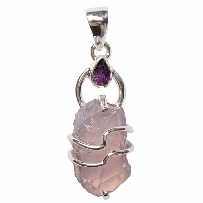 Designový přívěsek ametyst levandulový stříbro Ag 925 P283 - 2