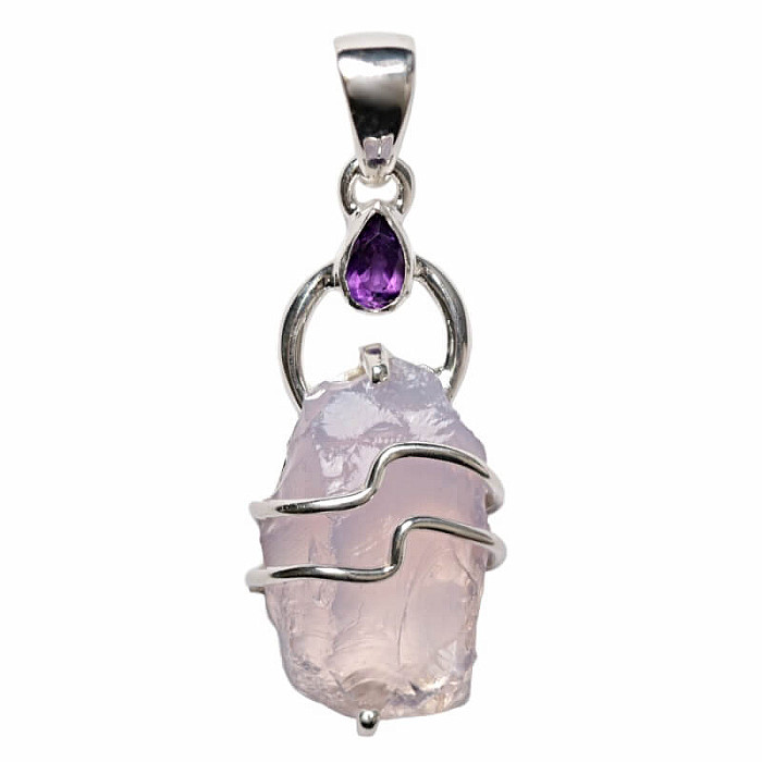 Designový přívěsek ametyst levandulový stříbro Ag 925 P286 - 2