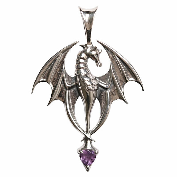 Designový přívěsek ametyst stříbro Ag 925 P96 - 2