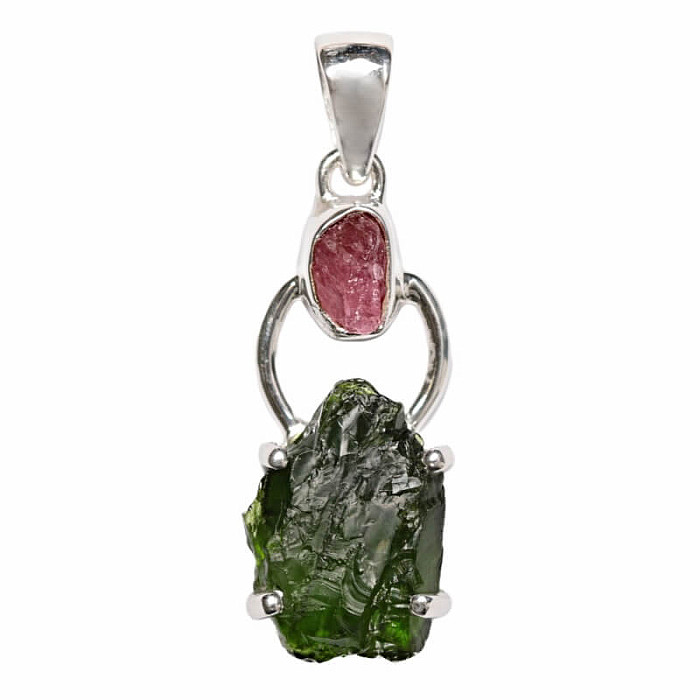 Designový přívěsek chromdiopsid stříbro Ag 925 P341 - 2