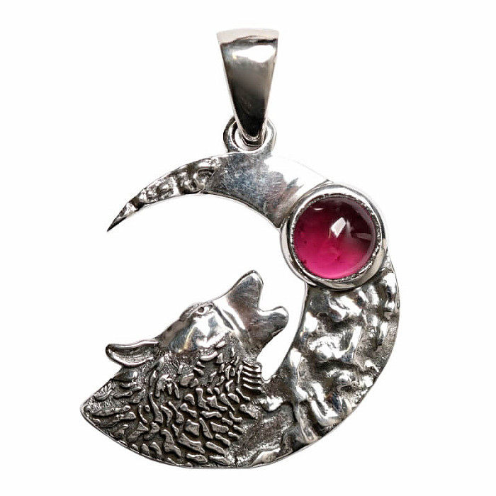 Designový přívěsek granát stříbro Ag 925 P243 - 2