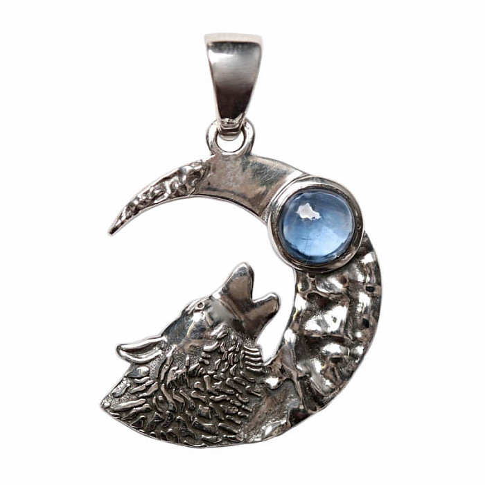 Designový přívěsek iolit stříbro Ag 925 P238 - 2