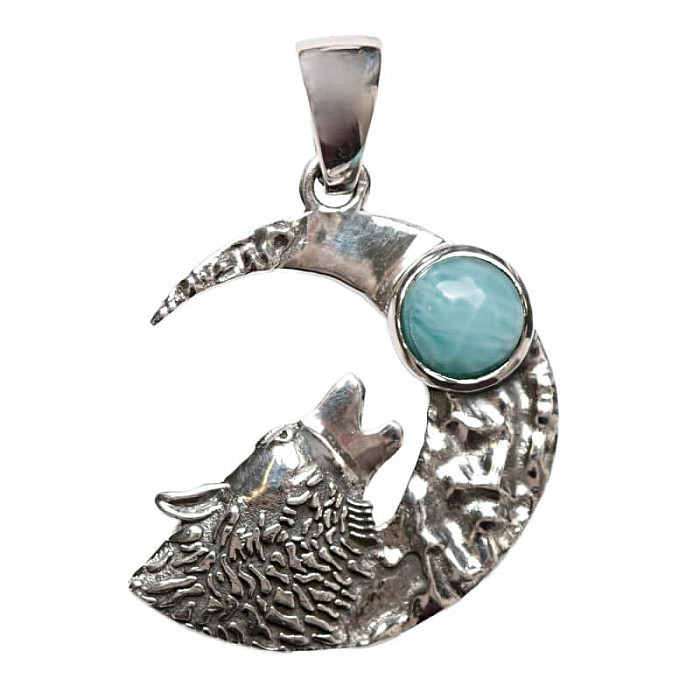 Designový přívěsek larimar stříbro Ag 925 P240 - 2