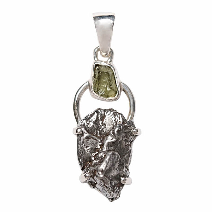 Designový přívěsek meteorit Campo del Cielo stříbro Ag 925 P350 - 2