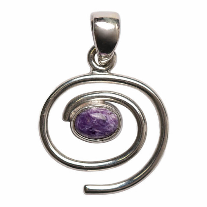 Designový přívěsek s čaroitem stříbro Ag 925 P480 - 1