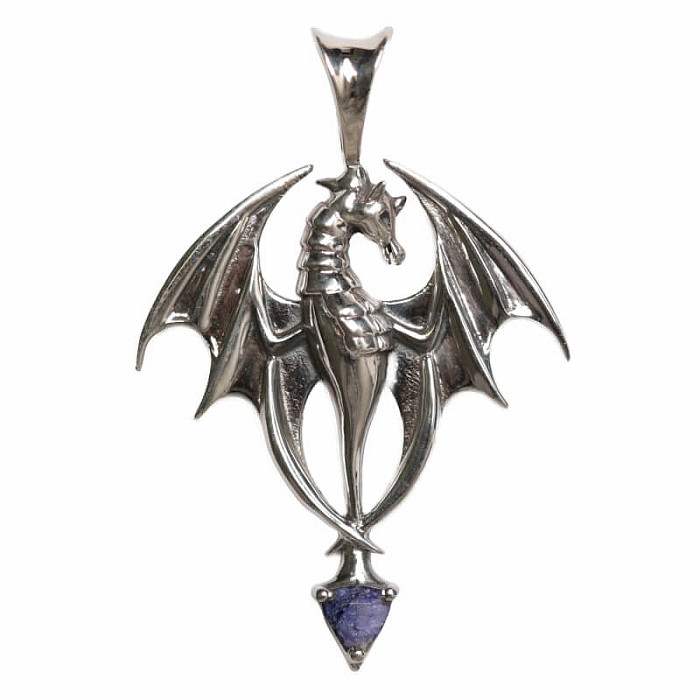 Designový přívěsek safír indický stříbro Ag 925 P97 - 2