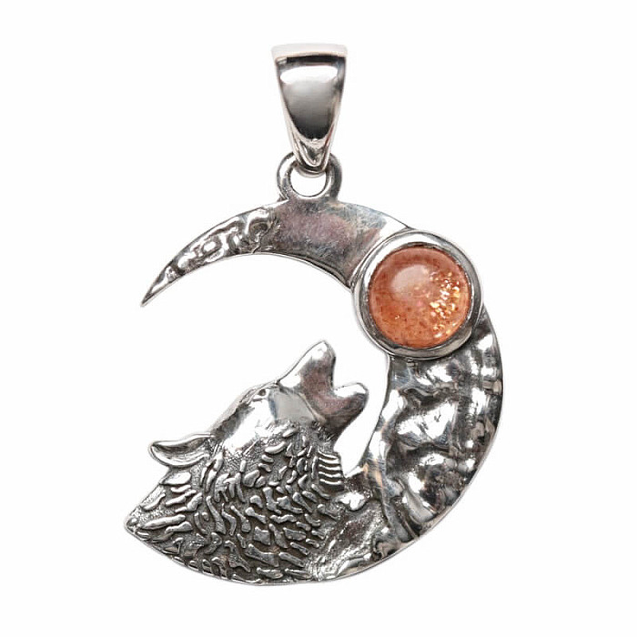 Designový přívěsek sluneční kámen stříbro Ag 925 P247 - 2