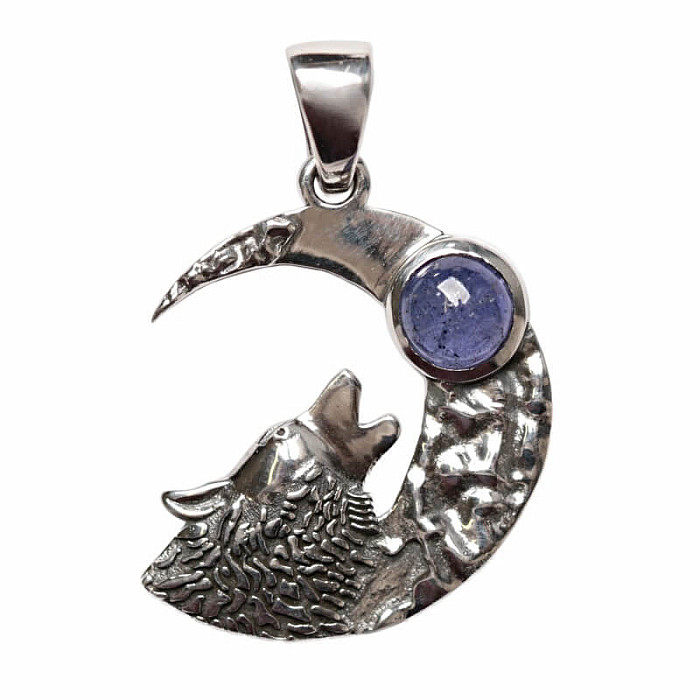 Designový přívěsek tanzanit stříbro Ag 925 P251 - 2