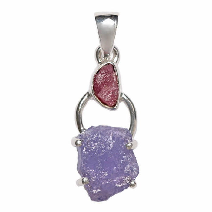 Designový přívěsek tanzanit stříbro Ag 925 P323 - 2