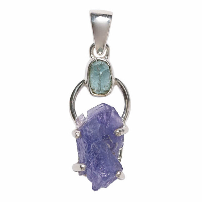 Designový přívěsek tanzanit stříbro Ag 925 P345 - 2