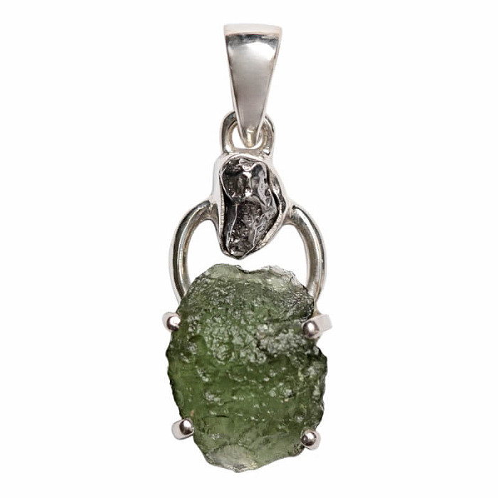 Designový přívěsek vltavín stříbro Ag 925 P334 - 2