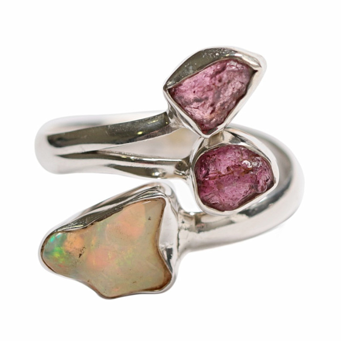Designový prsten s etiopským opálem stříbro Ag 925 R673 - 59 mm (US 9)