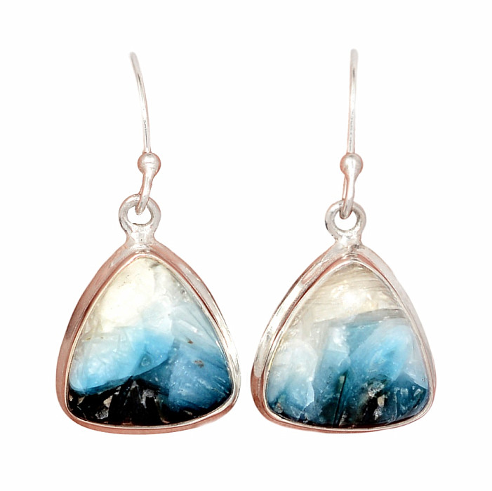 Glacierit náušnice stříbro Ag 925 E4 - 1