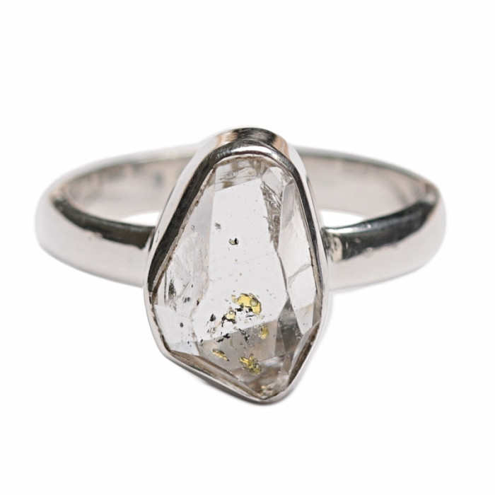 Herkimer diamant prsten stříbro Ag 925 R37 - 51 mm (US 5