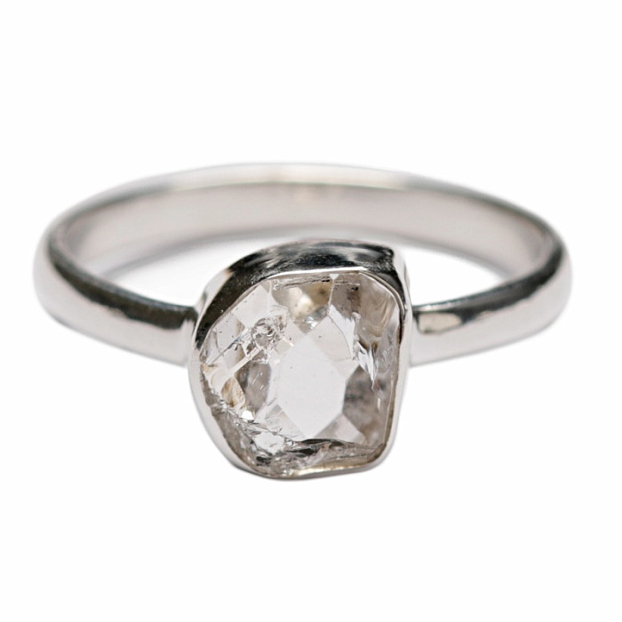 Herkimer diamant prsten stříbro Ag 925 R4042 - 57 mm (US 8)