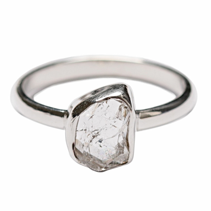 Herkimer diamant prsten stříbro Ag 925 R4052 - 57 mm (US 8)