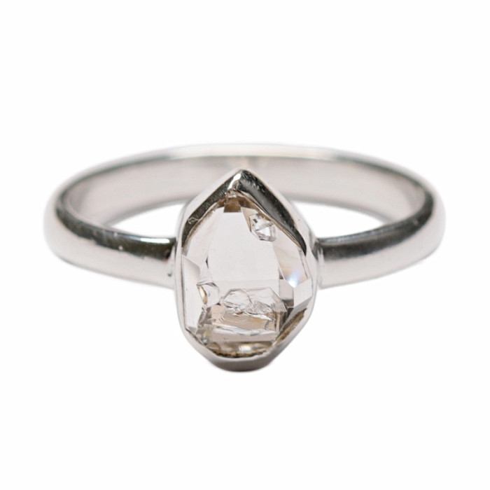 Herkimer diamant prsten stříbro Ag 925 R4068 - 51 mm (US 5