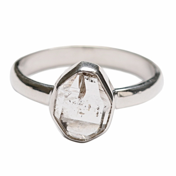 Herkimer diamant prsten stříbro Ag 925 R53 - 59 mm (US 9)