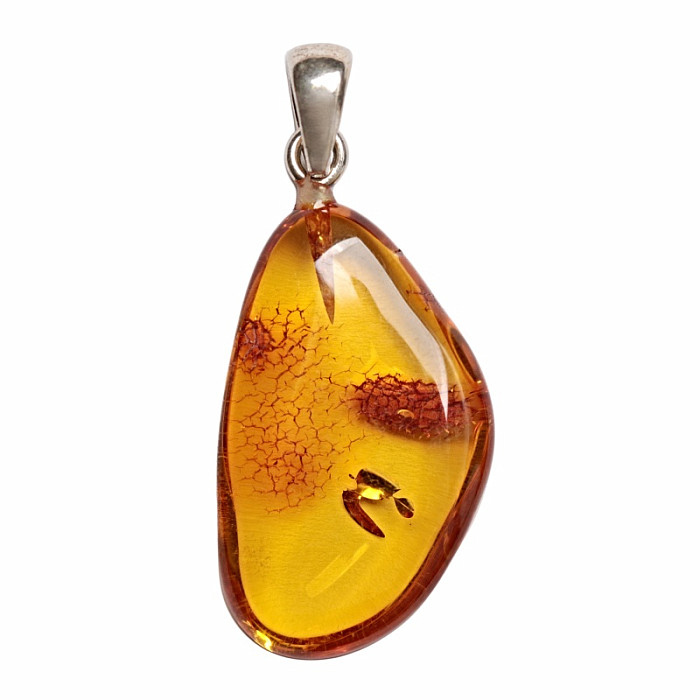 Jantar přívěsek stříbro Ag 925 č. 19 - 2