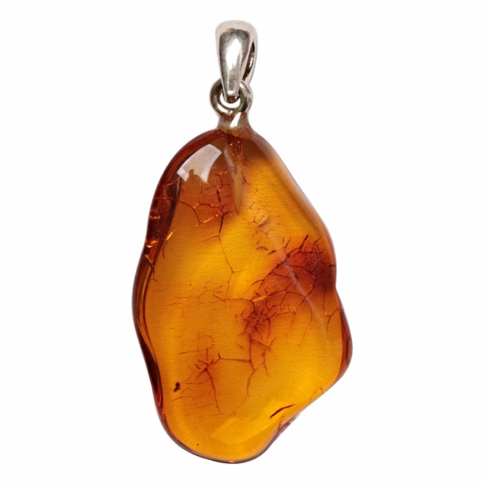 Jantar přívěsek stříbro Ag 925 č. 24 - 2